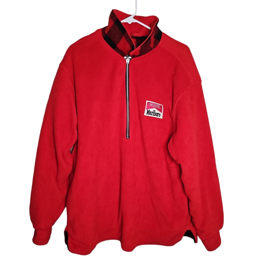 MARLBORO Vintage Reversible Men's Fleece Pullover